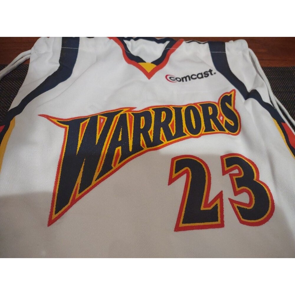 Jason Richardson #23 Warriors Jersey Cinch Drawstring Back pack sack Gym Bag NEW - Picture 2 of 5